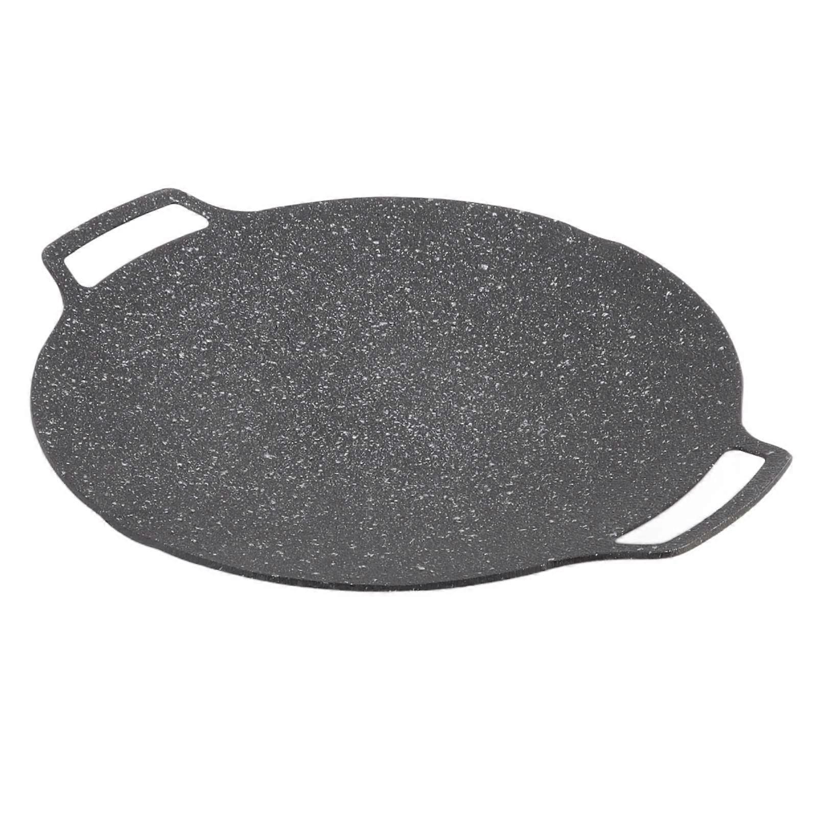 Korean BBQ Plate Grill, NonStick Aluminium Alloy Teppanyaki Pan for Home, Outdoor (33 cm)