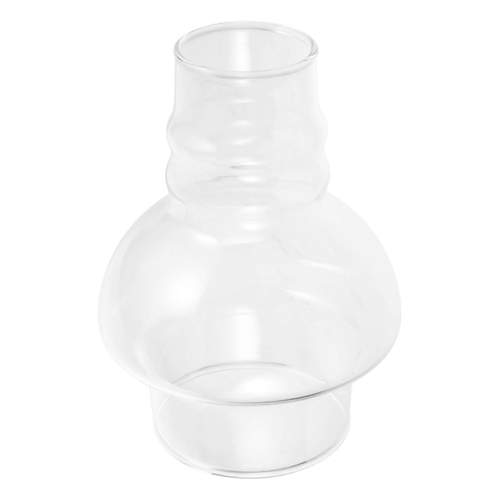 Elegant Clear Glass Oil Lantern Cover Hurricane Lamp Shade for Dining Room Minimalist Design Kerosene Lamp Protective Light Diffuser