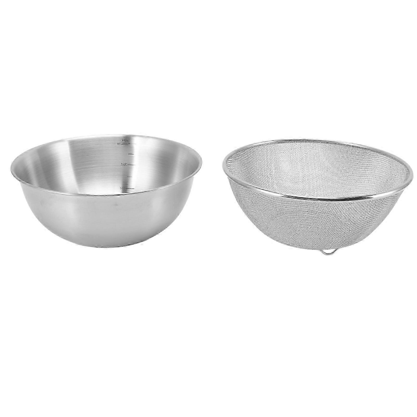 Edelstahlsieb 24CM Schnellabfluss Lebensmittelqualität Küchensieb Salatschüssel