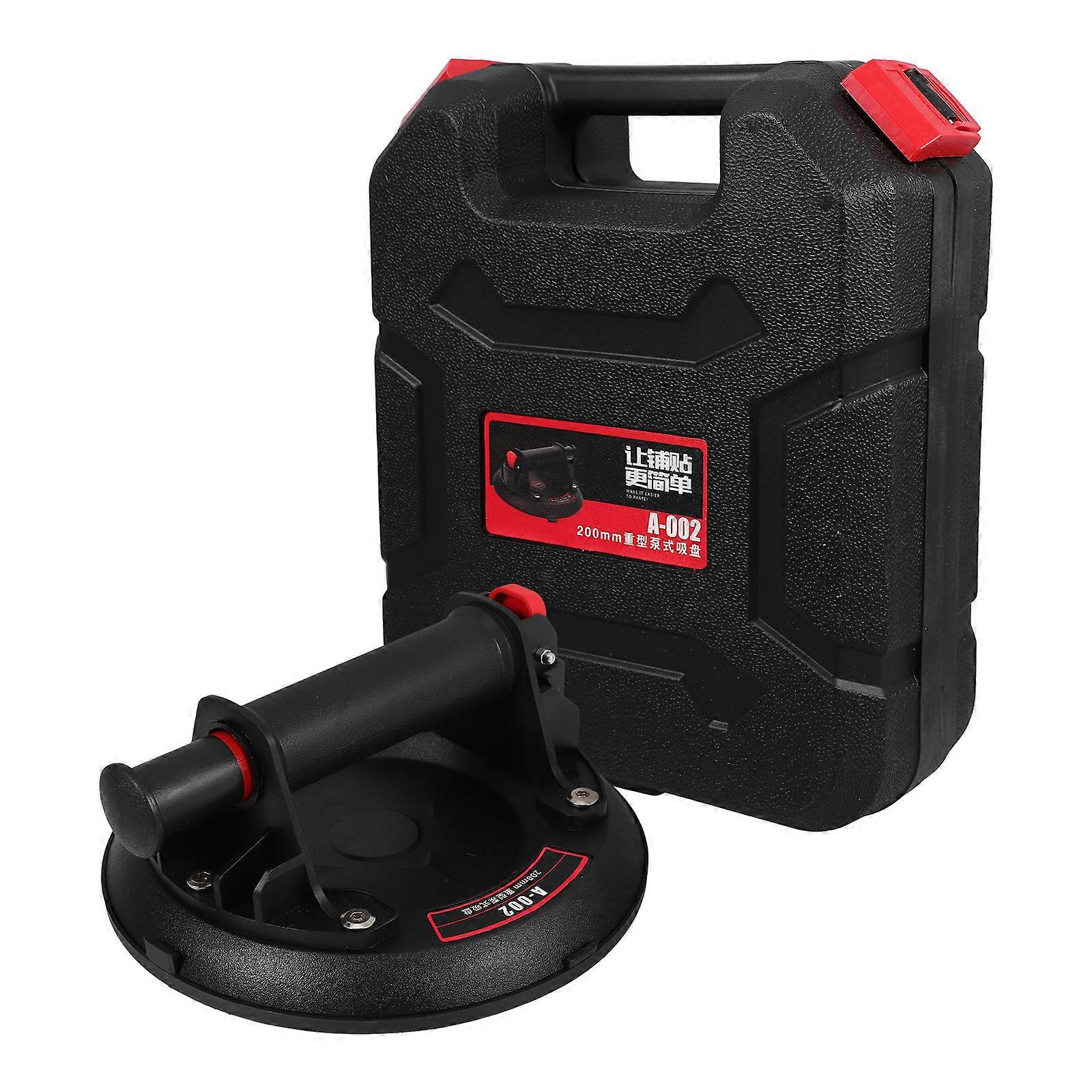Floor Tile Suction Cup Puller Vacuum Air Pump Suction Cup for DIY Projects Professional Design Black 20.00X20.00X9.00CM 1 Set