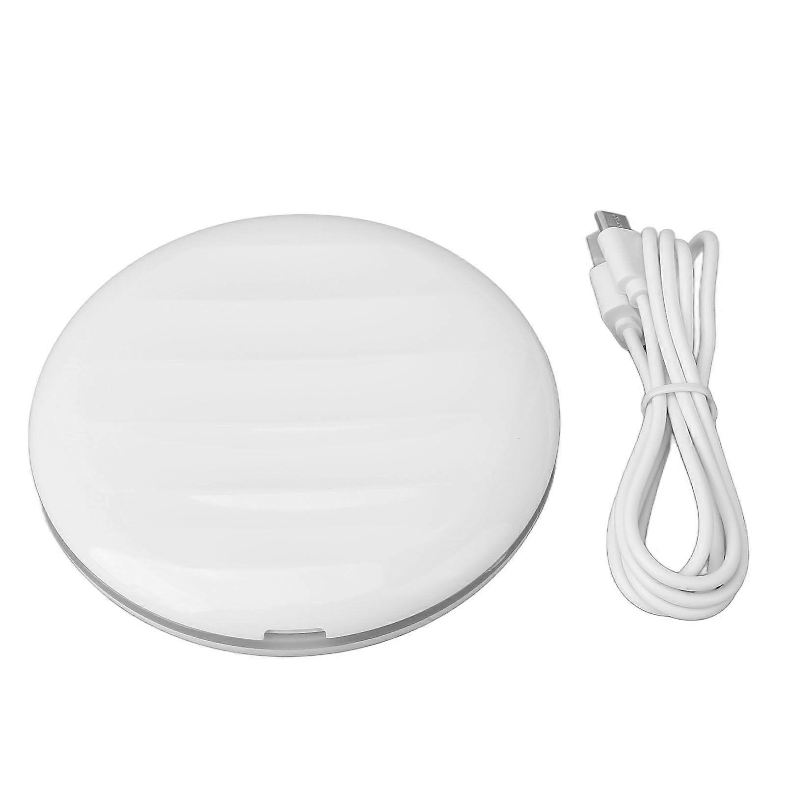 2025 Latest Model 7X Magnifying Compact Round Mirror 3 Colors Lighting Adjusta...