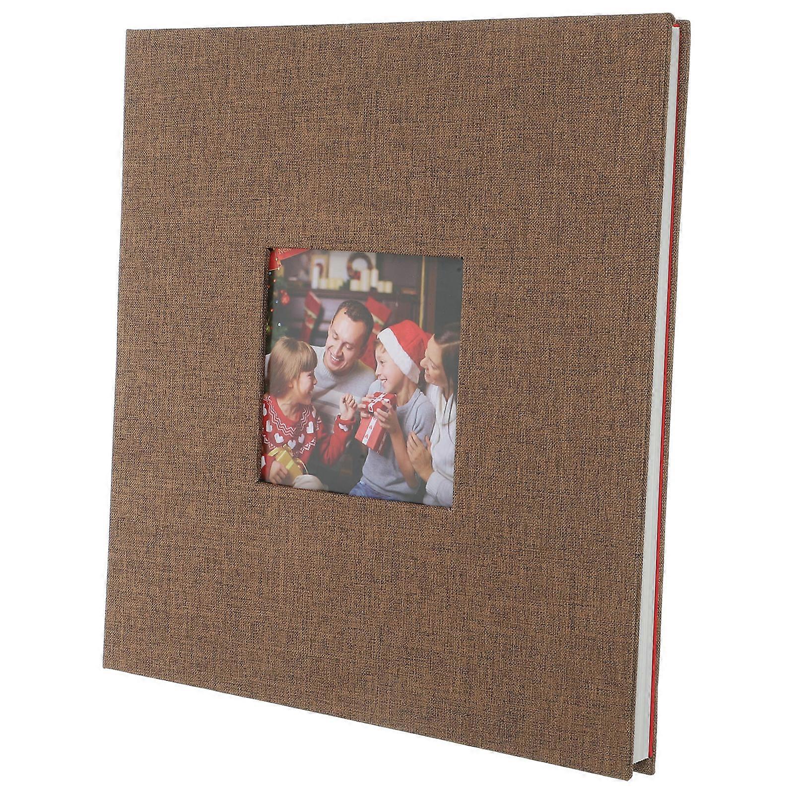 Self Adhesive Photo Album Linen Cover Diy Memory Preservation Home Use 1Pack