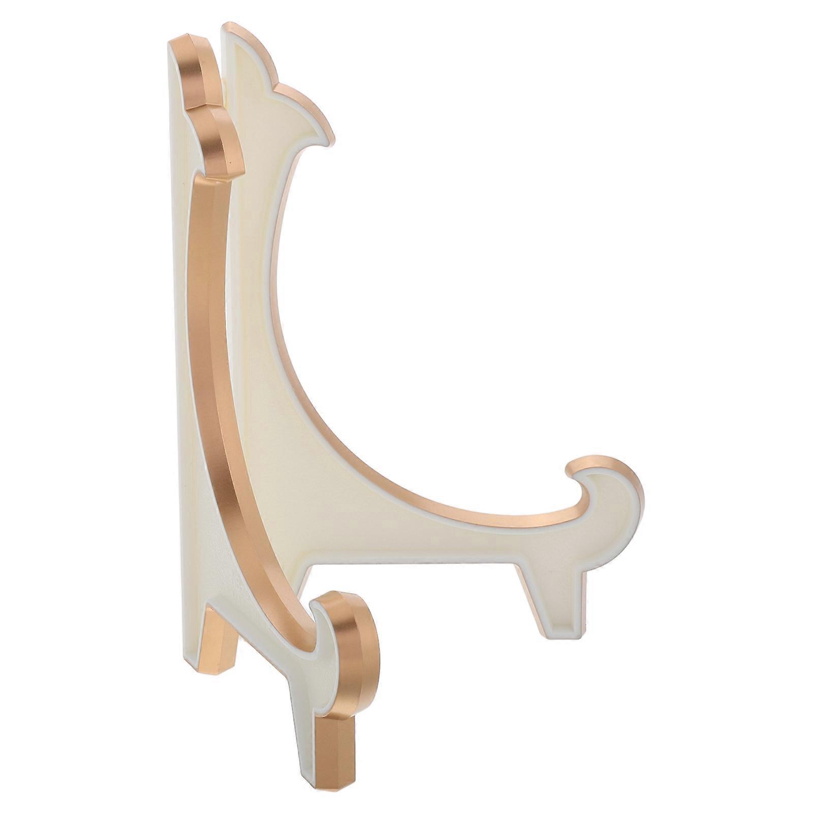 Decorative Plate Holder Small Plate Stand Multi Use Displaying Stands Portable Exhibitions 2Pcs