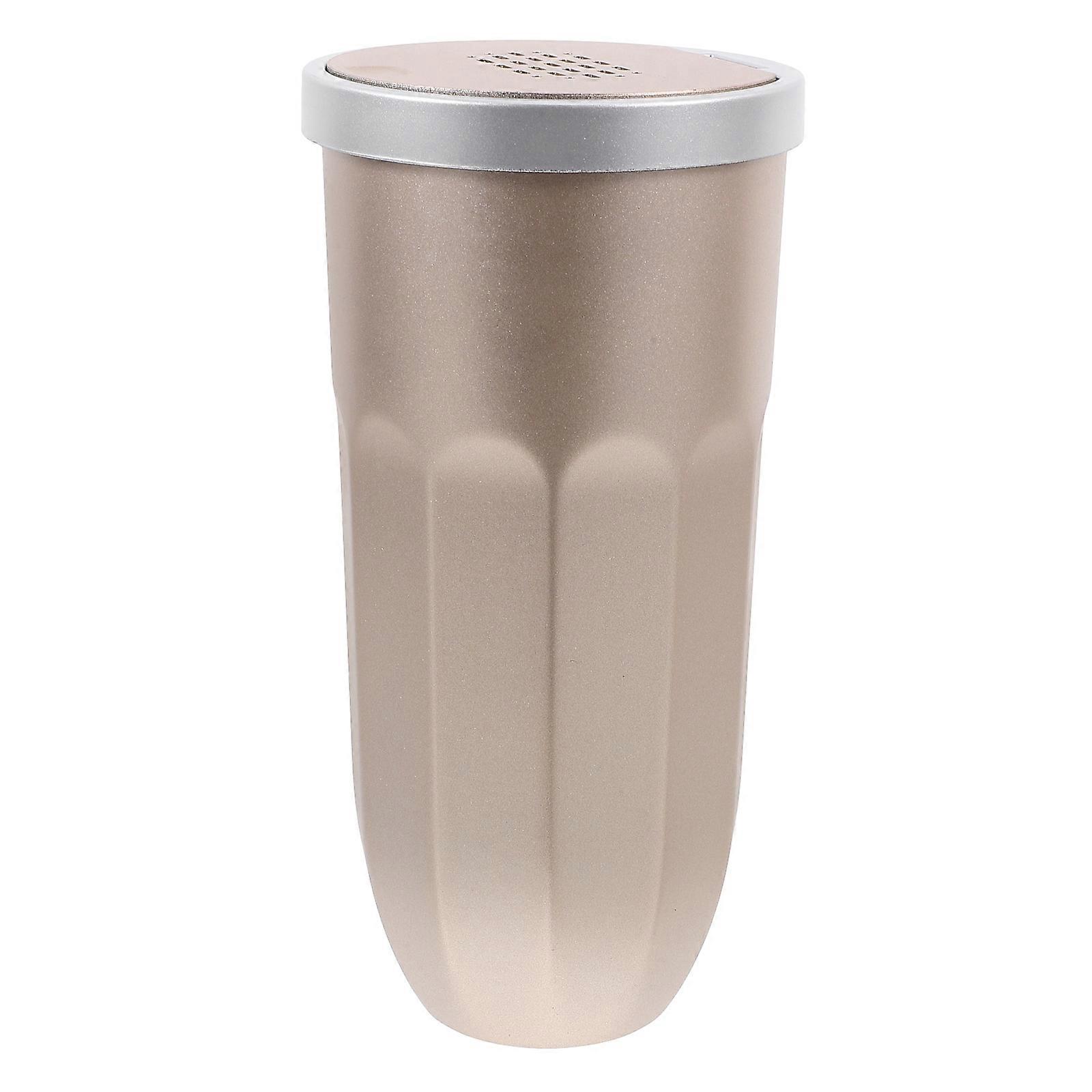Car Trash Can with Cup Holder, Impact Resistant PP Garbage Bin for Vehicles, Large Capacity Automotive Waste Holder