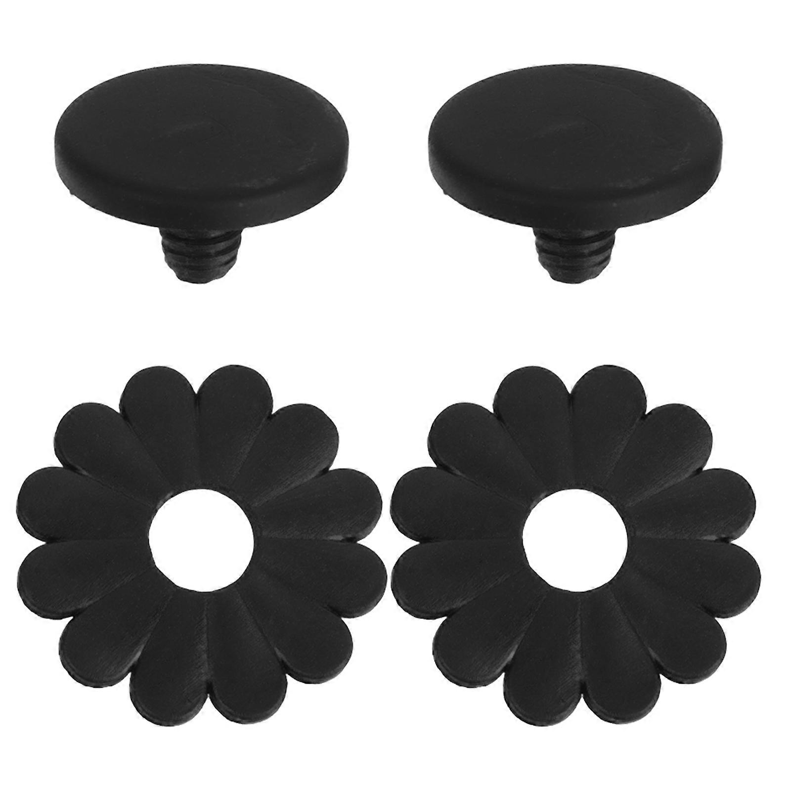 Umbrella Pole Hole Cap Replacement Parts General Users Black Round Plastic Protective Umbrella 1Set