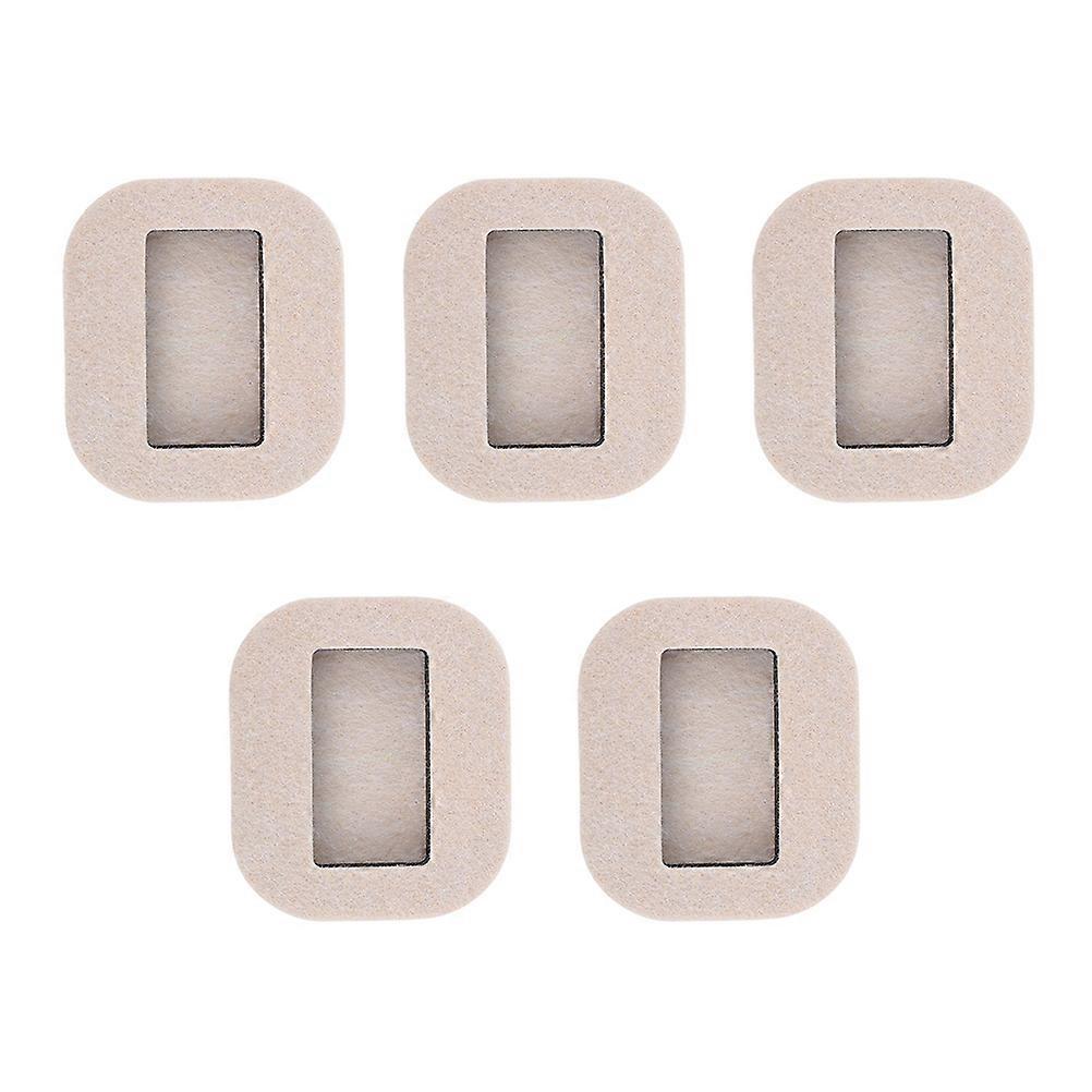 Felt Chair Pads Noise Reduction Floor Protection Furniture Stabilization 5Pack White Rectangular Simple Design For Home Use