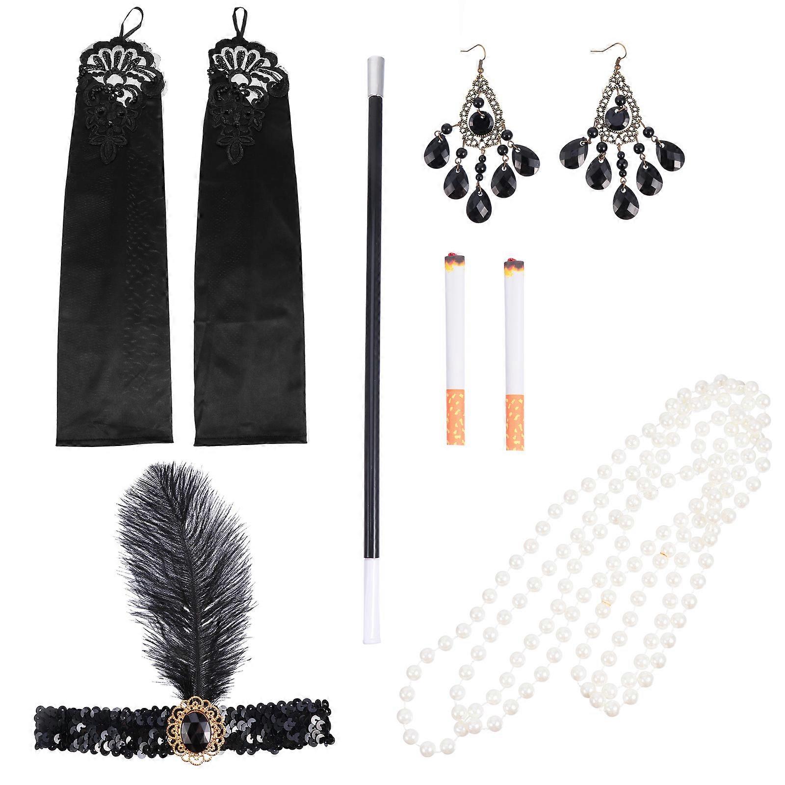 Flapper Accessories Cosplay Events Assorted Color Cloth Material 1Set