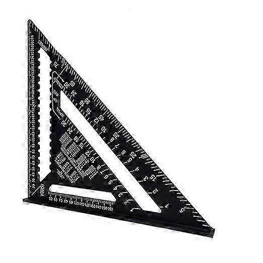 Metric 12 Inch High Speed Square, Aluminum Carpentry Roof Square, Metric Carpentry Square, Triangle Square, Building Framing Square Precision Measurem