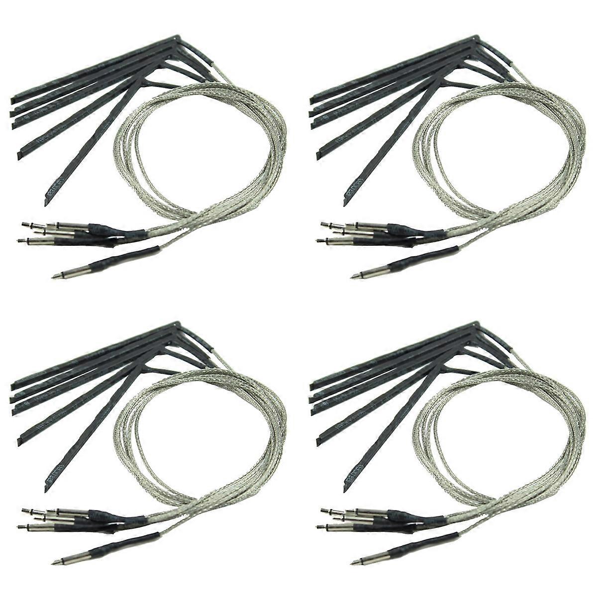 5 pcs Guitar Transducer Sensitivity Piezo Bridge Pickup Cable