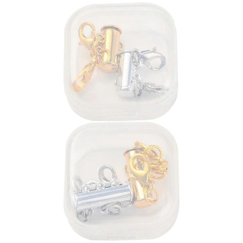 Jewellery Clasps Diy Jewelry Accessories Magnetic Alloy For Craft Enthusiasts 2.5X1.5cm 4Pcs