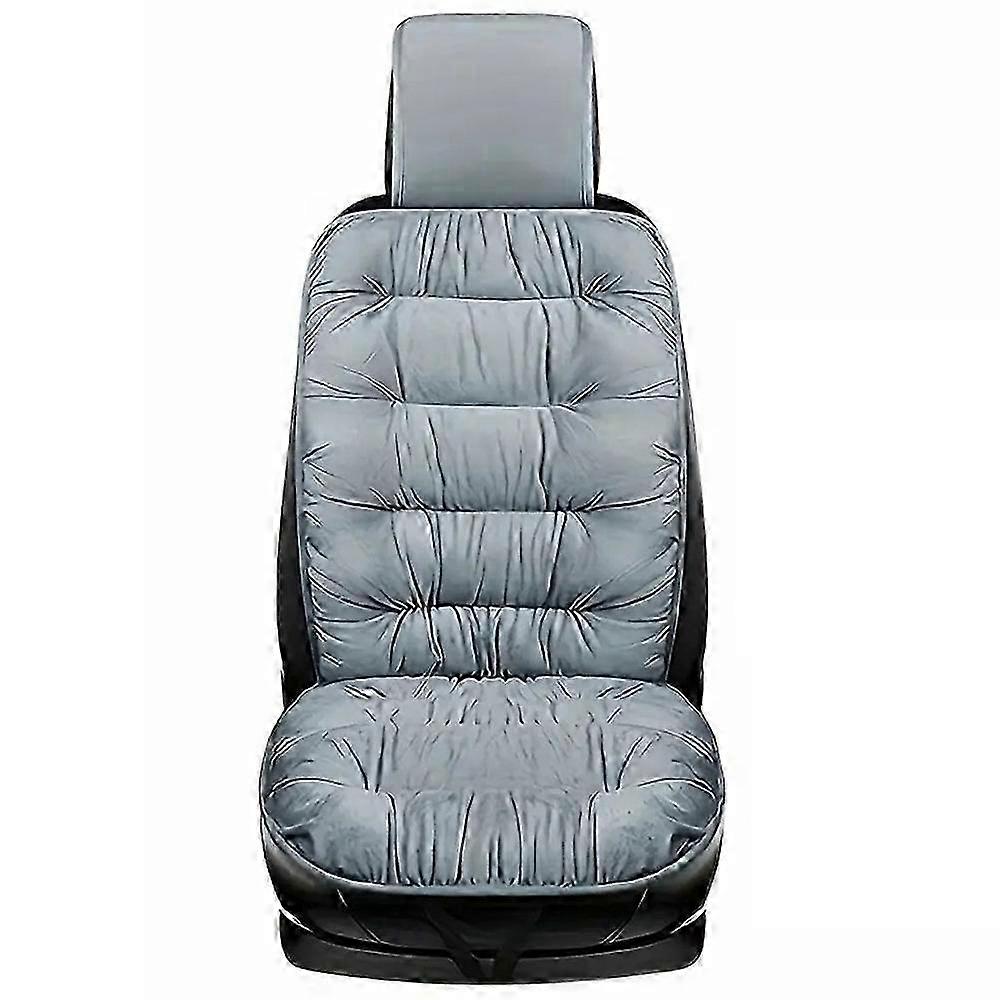 Type B Winter Car Seat Plush Cushion Warm Single Front Seat Cushion with Back Support