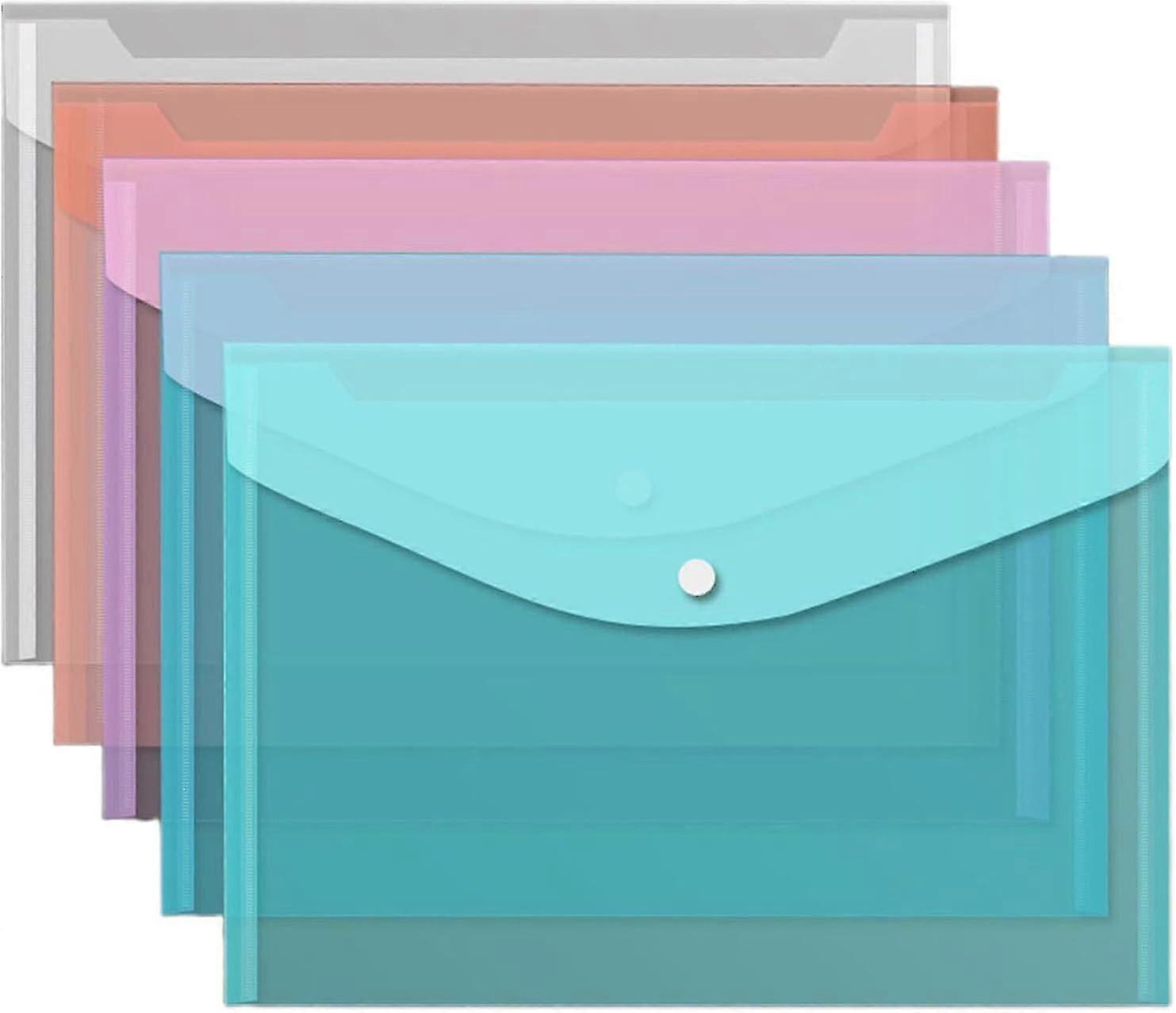 10pack A4 Size Document Folder Organizer Waterproof Dustproof Thickened File Holders Office Supplies