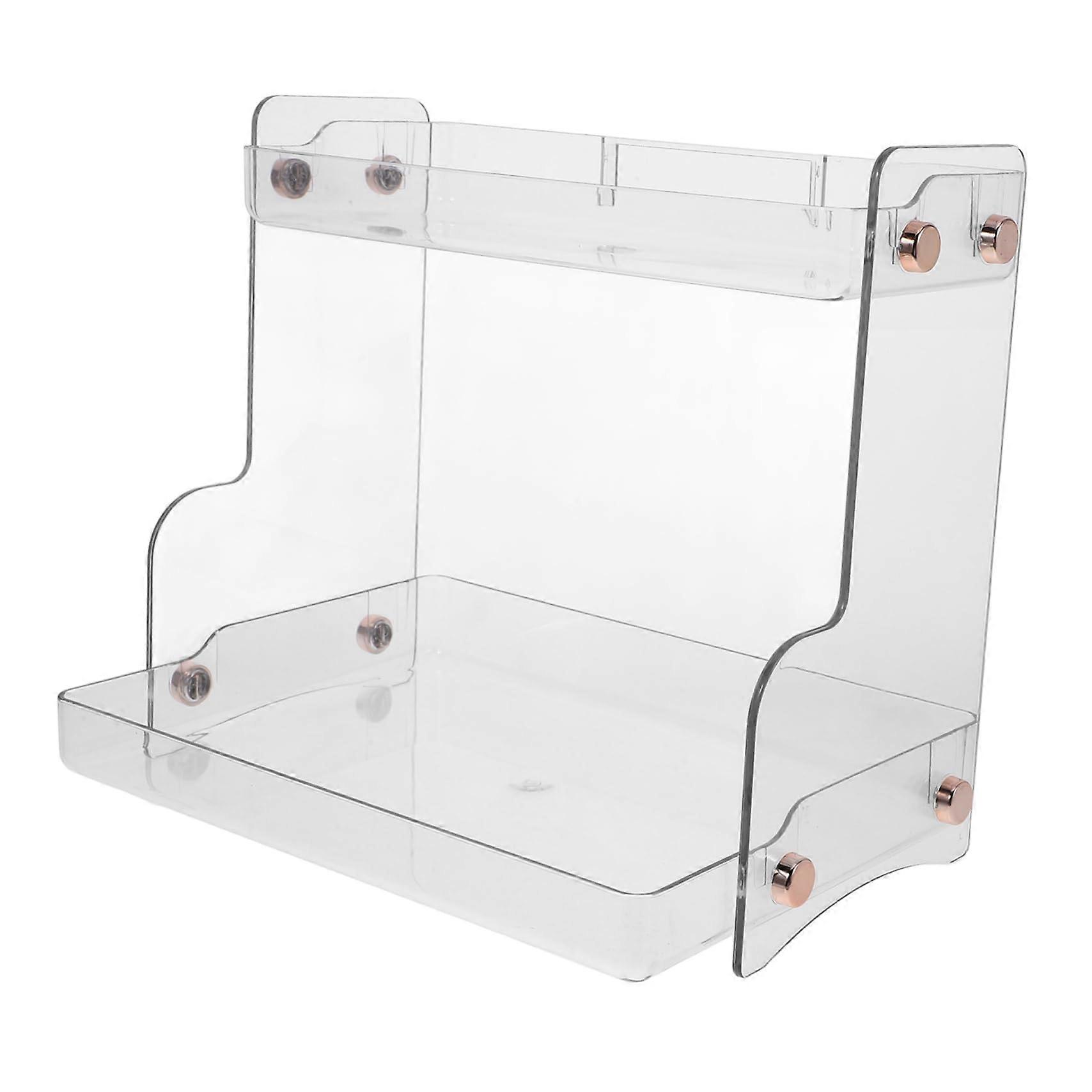 Transparent Makeup Storage for Neat Organization, Spacesaving and Easy to Clean.