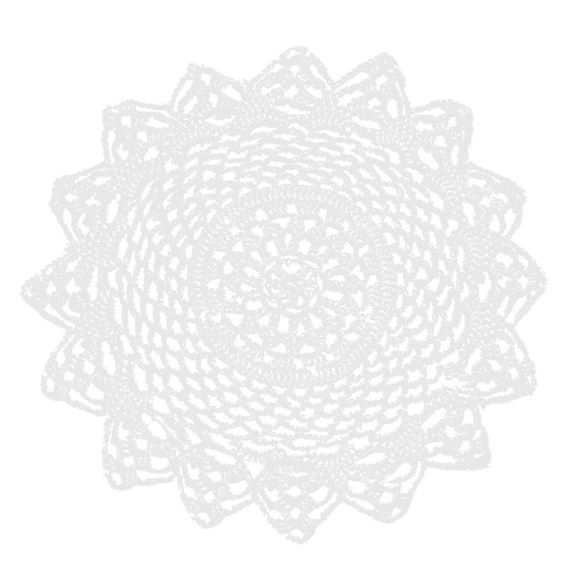 Fabric Placemats Cotton Mat For Food 30cm Diameter Dining Tables Restaurants European Style 1Pack