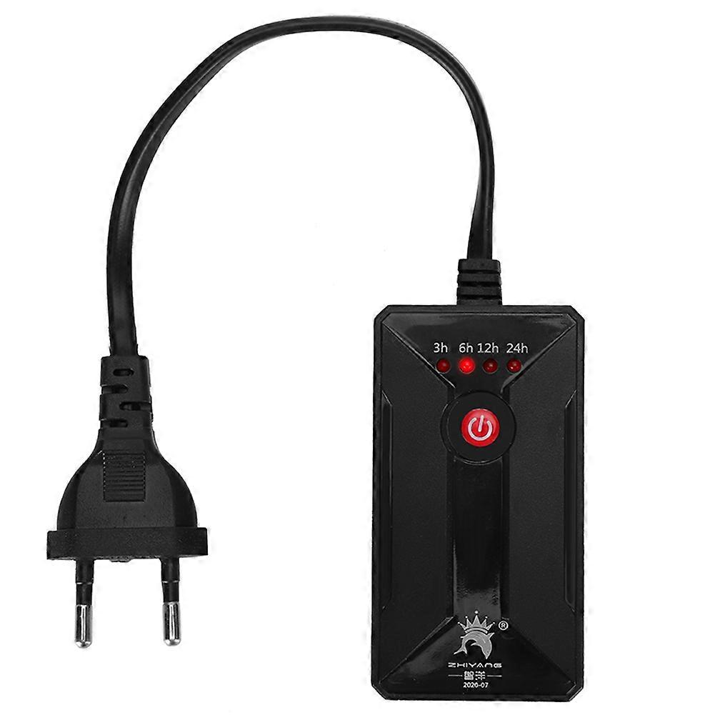 Aquarium Timer Switch Standard Intelligent Loop MultiSegment Timer EU Plug 220V(ZYT21 MultiSegment TimerBlack )