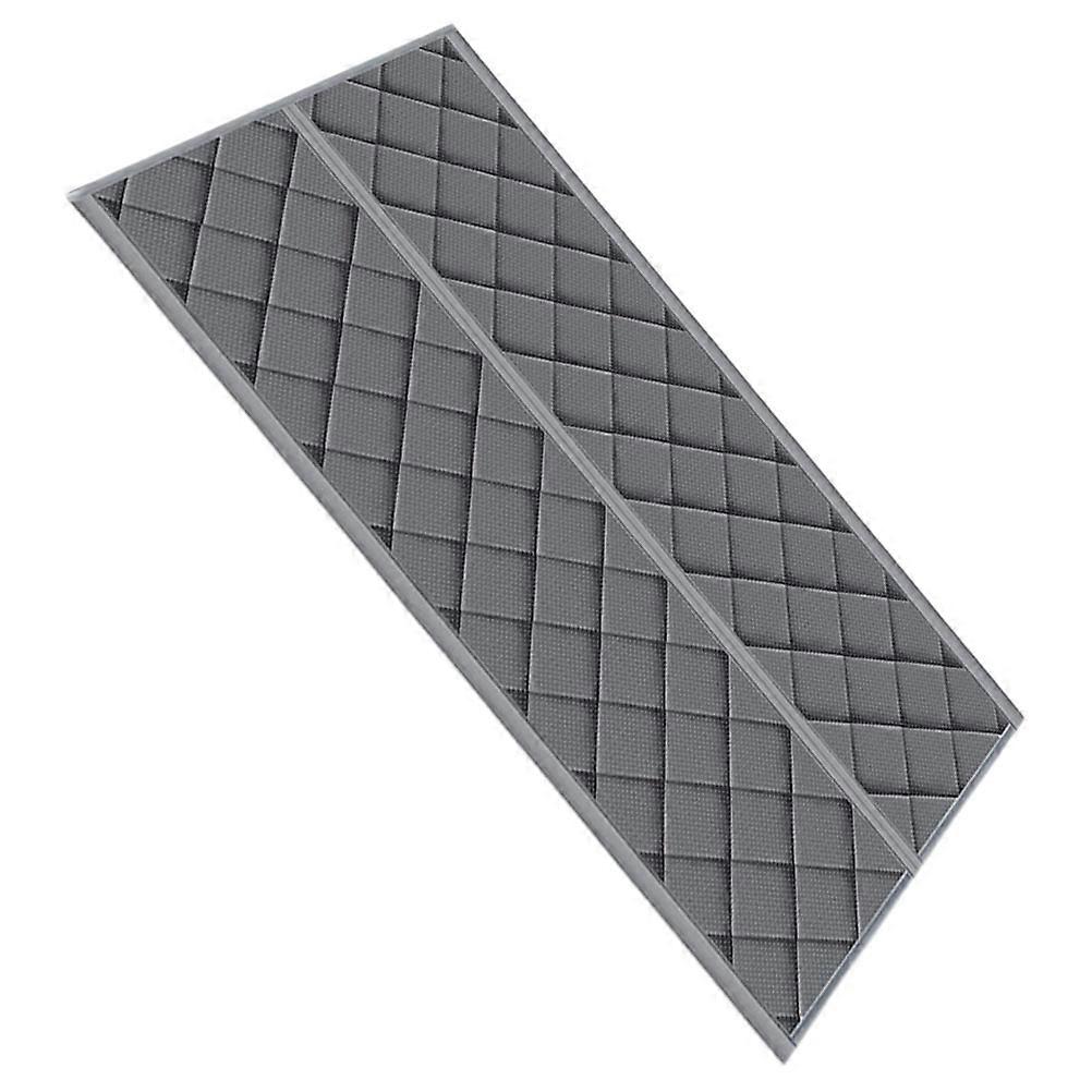 Magnetic Thermal Insulated Supple Pvc Door Curtain Soundproof Energy Efficient Partition Diamond Grid Winter Use 1Set