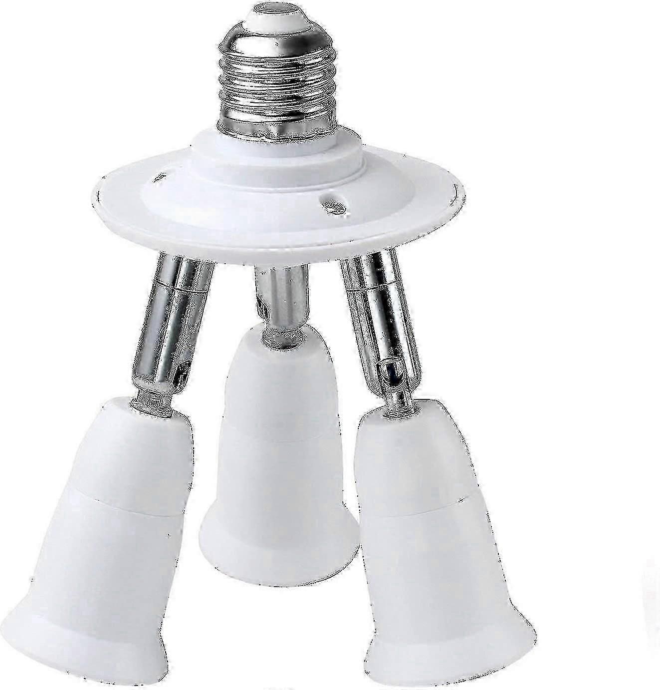 3 في 1 مأخذ ضوء مقسم E26 E27 محول محول للمصابيح LED القياسية 360 درجة قابل للتعديل 180 درجة قابل للانحناء ماكس واط 180w