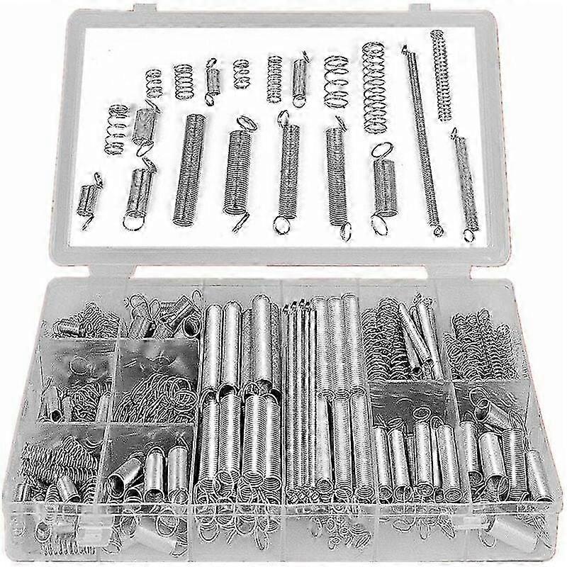 Assorted Tension and Compression Springs Set - 200 Pieces