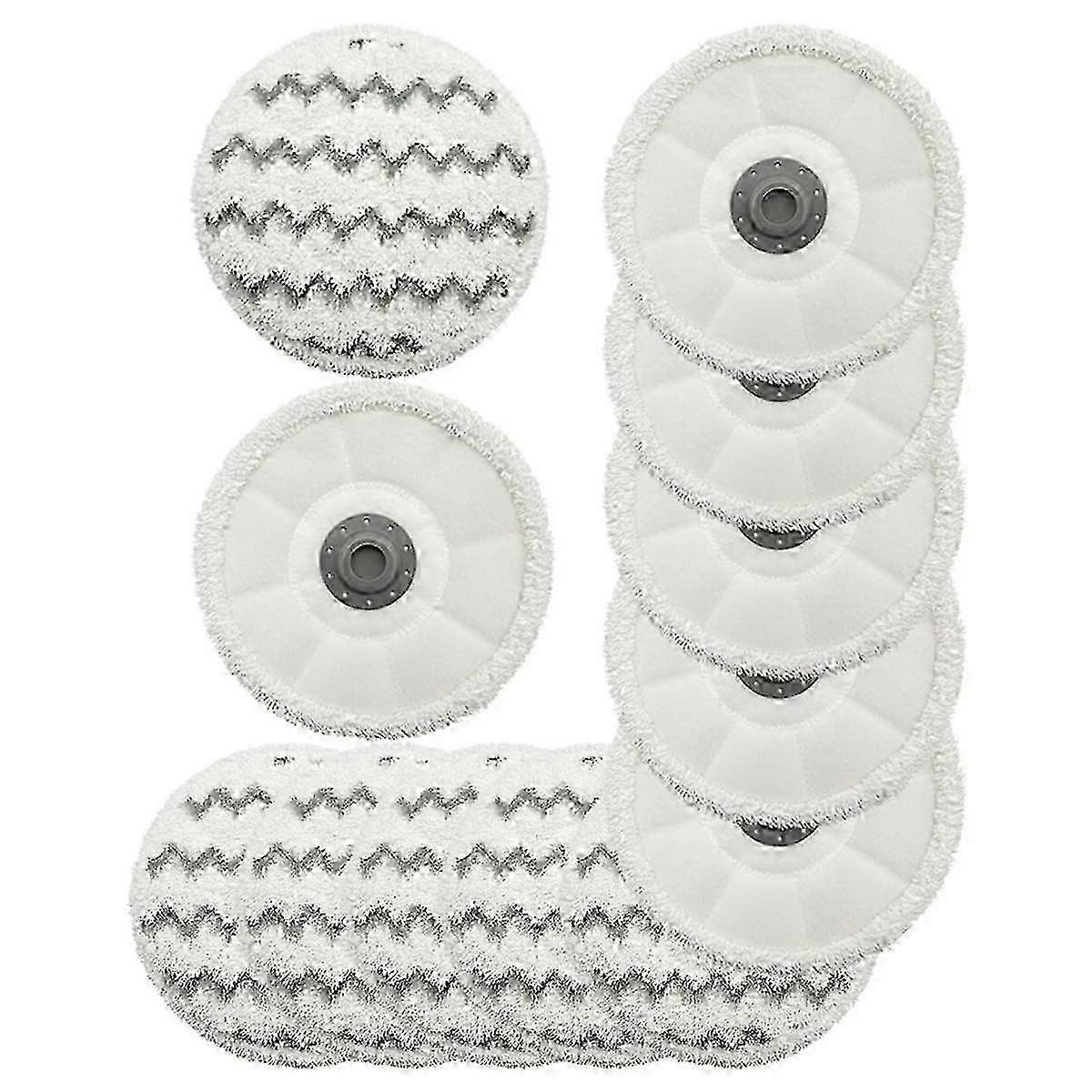 12Pack Rotating Mop Pads Replacement for SmartSteam 3897A Scrubbing Steam Mop