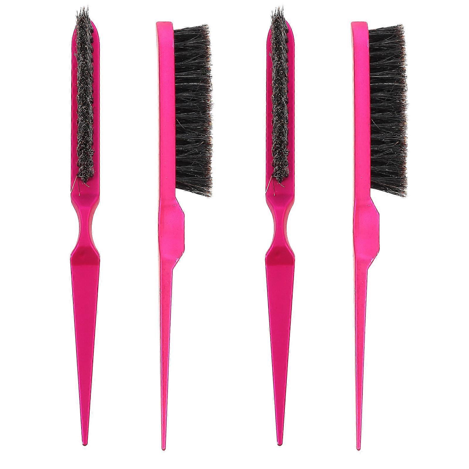 4pcs Professional Hairdressing Comb & Brush Set for Salon Styling – Comfortable Grip Knot Remover for Wet, Dry, Curly & Thick Hair (Unisex)