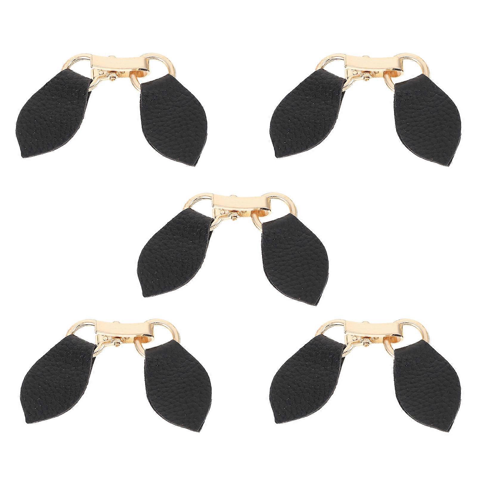 Pu Toggle Buckles Pack of 5 for Coats DIY Sewing Buttons Decorative Waistband Fasteners Durable Multifunctional Accessories for Trench Dresses Shawls