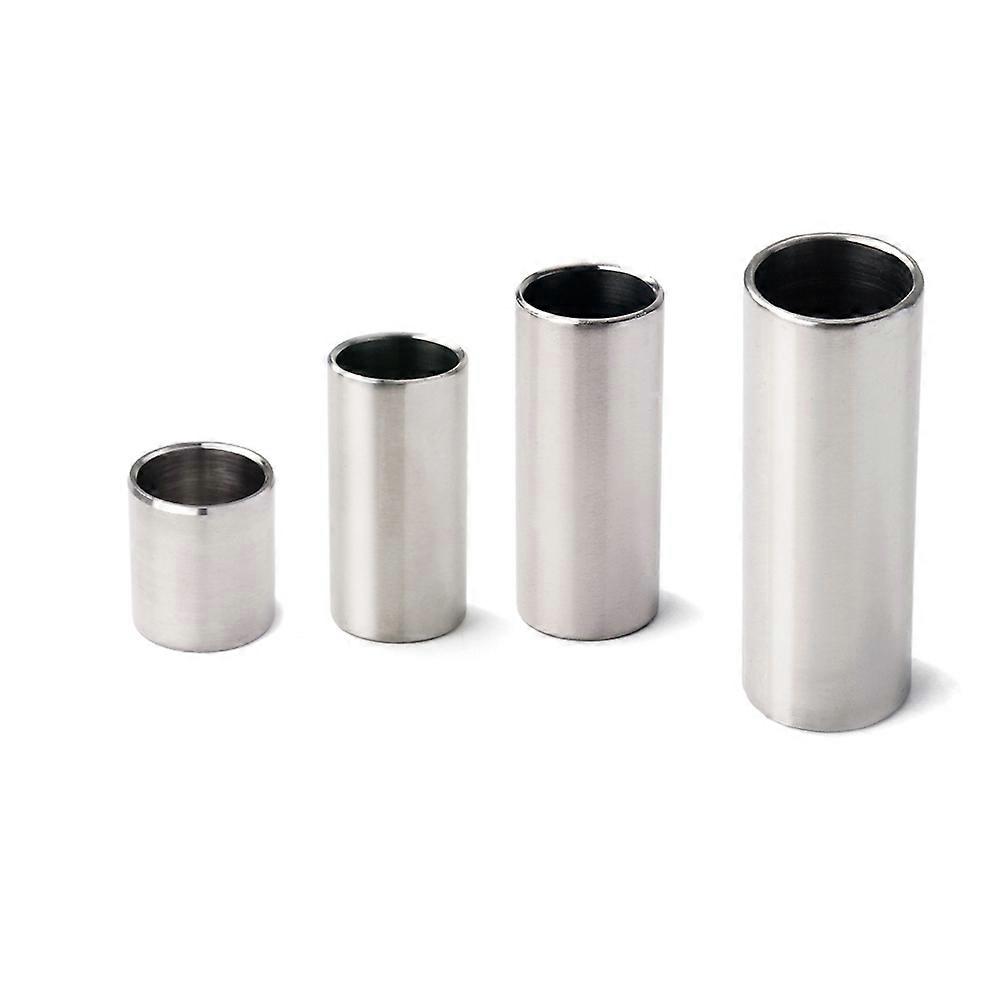 Stainless Steel Guitar Slide for Electric & Acoustic Guitars – Durable Plated Bass Finger Slider with Smooth Finish for Clear, Comfortable Playing