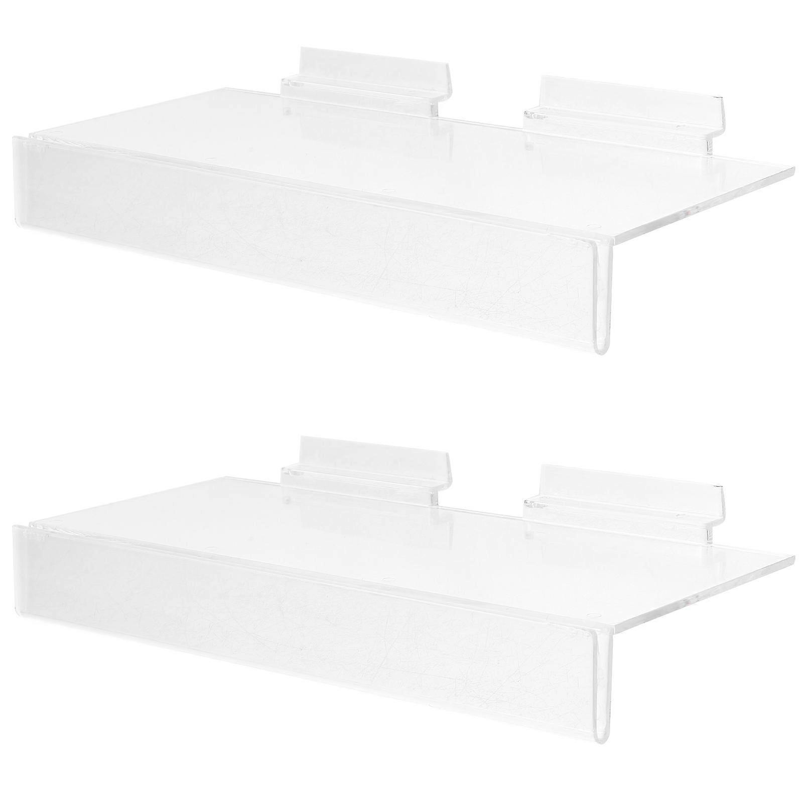 Transparent Wall Shoe Shelf Clear Display Rack for Retail & Home Space Saving Footwear Organization Lightweight Design for Supermarkets
