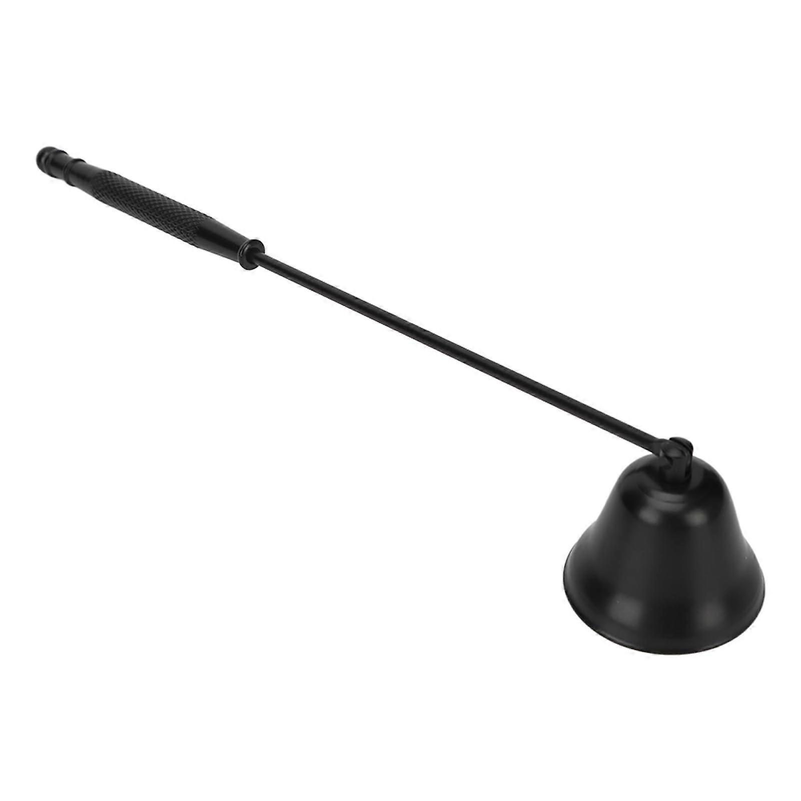 Candle snuffer – Stainless steel wick flame extinguisher with long handle, Black
