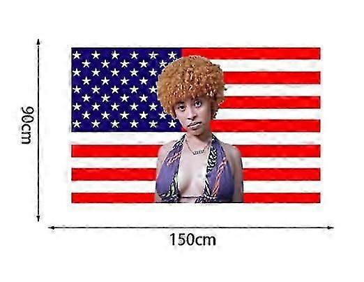 الجليد التوابل العلم 3x5 قدم الجليد مغني الراب التوابل العلم الأمريكي نسيج لغرفة نوم غرفة المعيشة جدار النوم