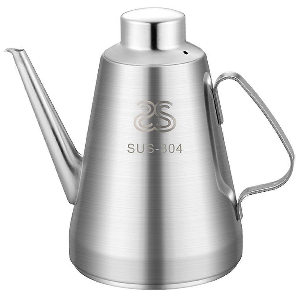 Oil Dispenser Stainless Steel Oil Bottle for Storage Use with Handle Filter