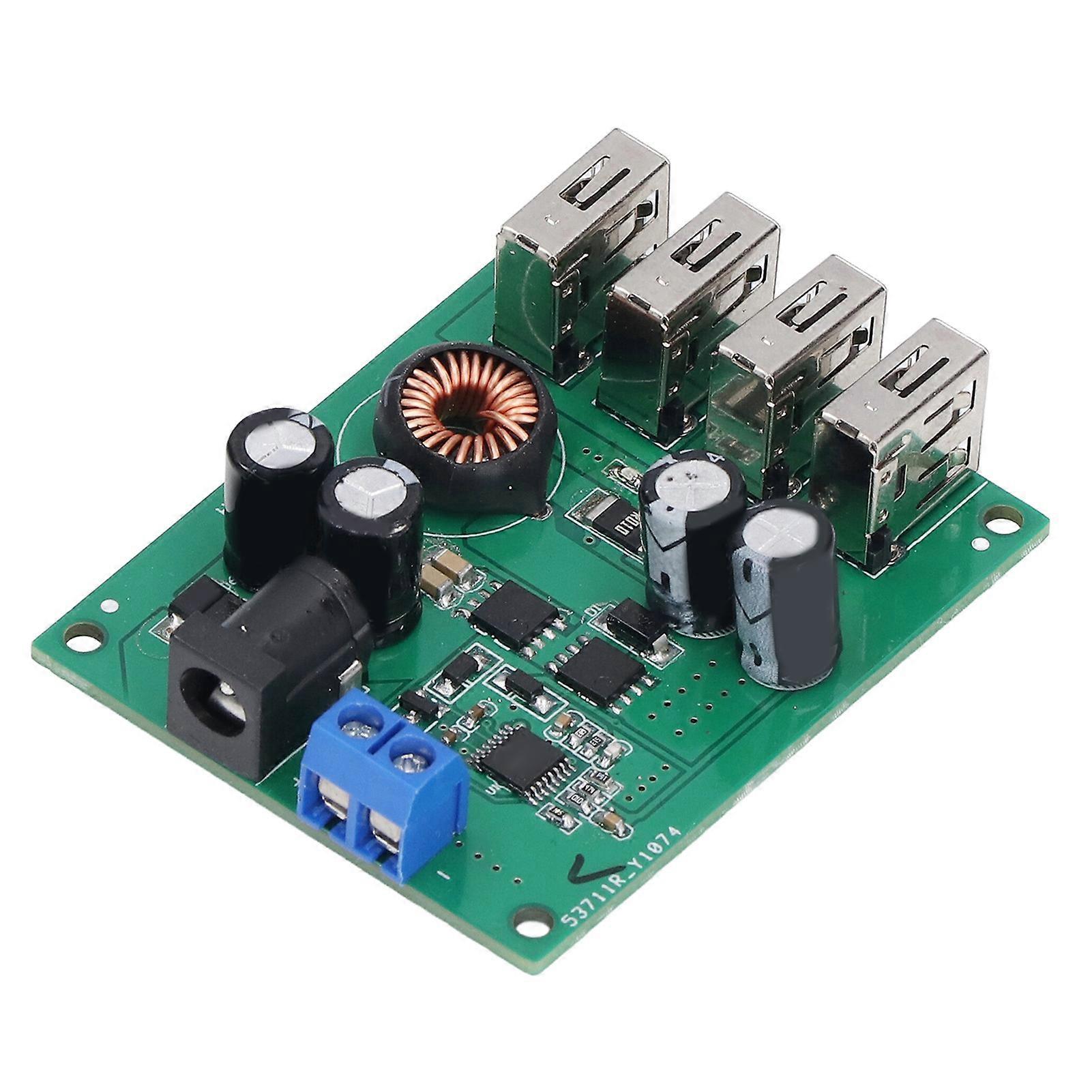Reduction Module 4 USB Output Protection Function Wide Voltage Design Convenient Practical Converter Board 5V/5A