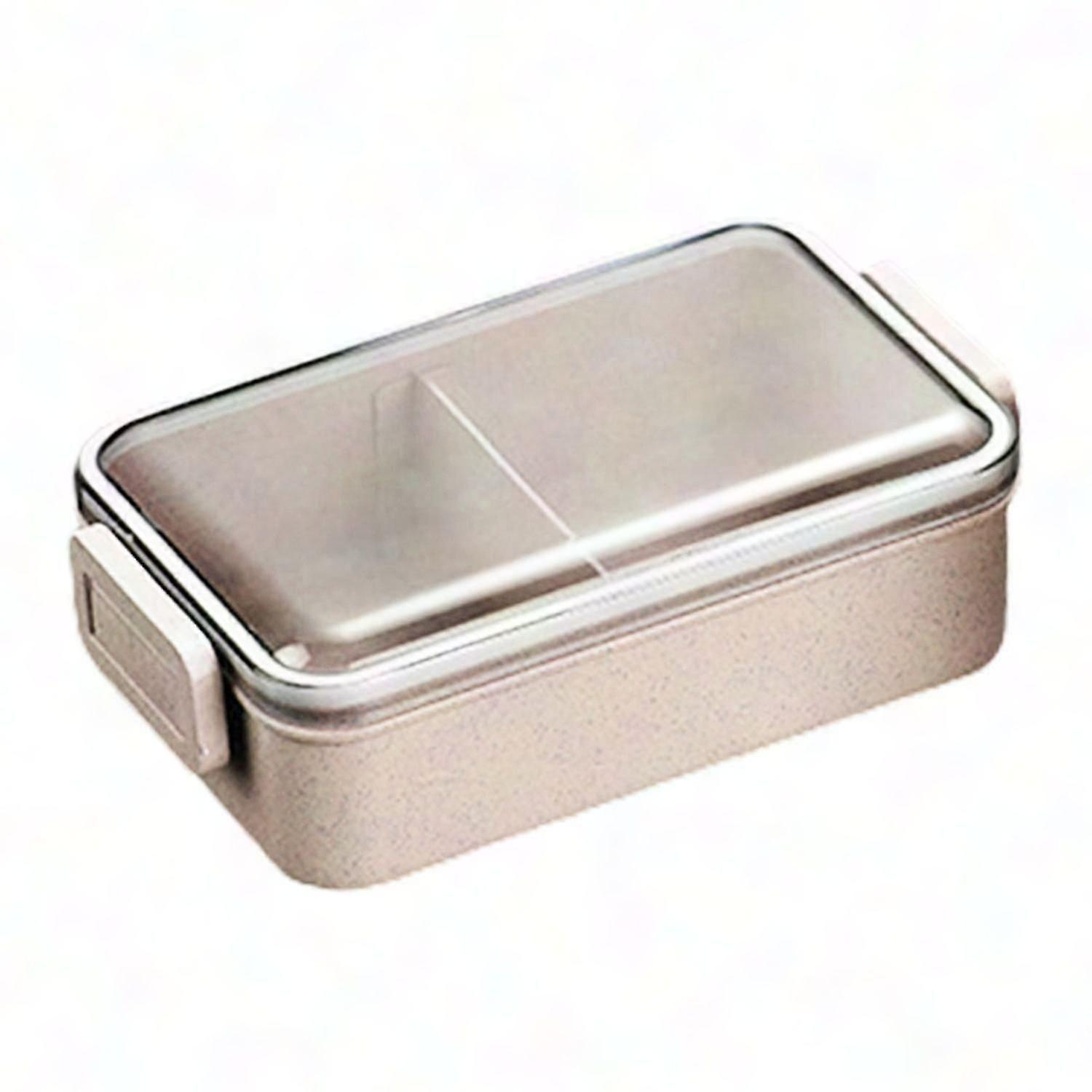 Leak Proof Lunch Box with Clear Lid & Compartments for Picnic Office School