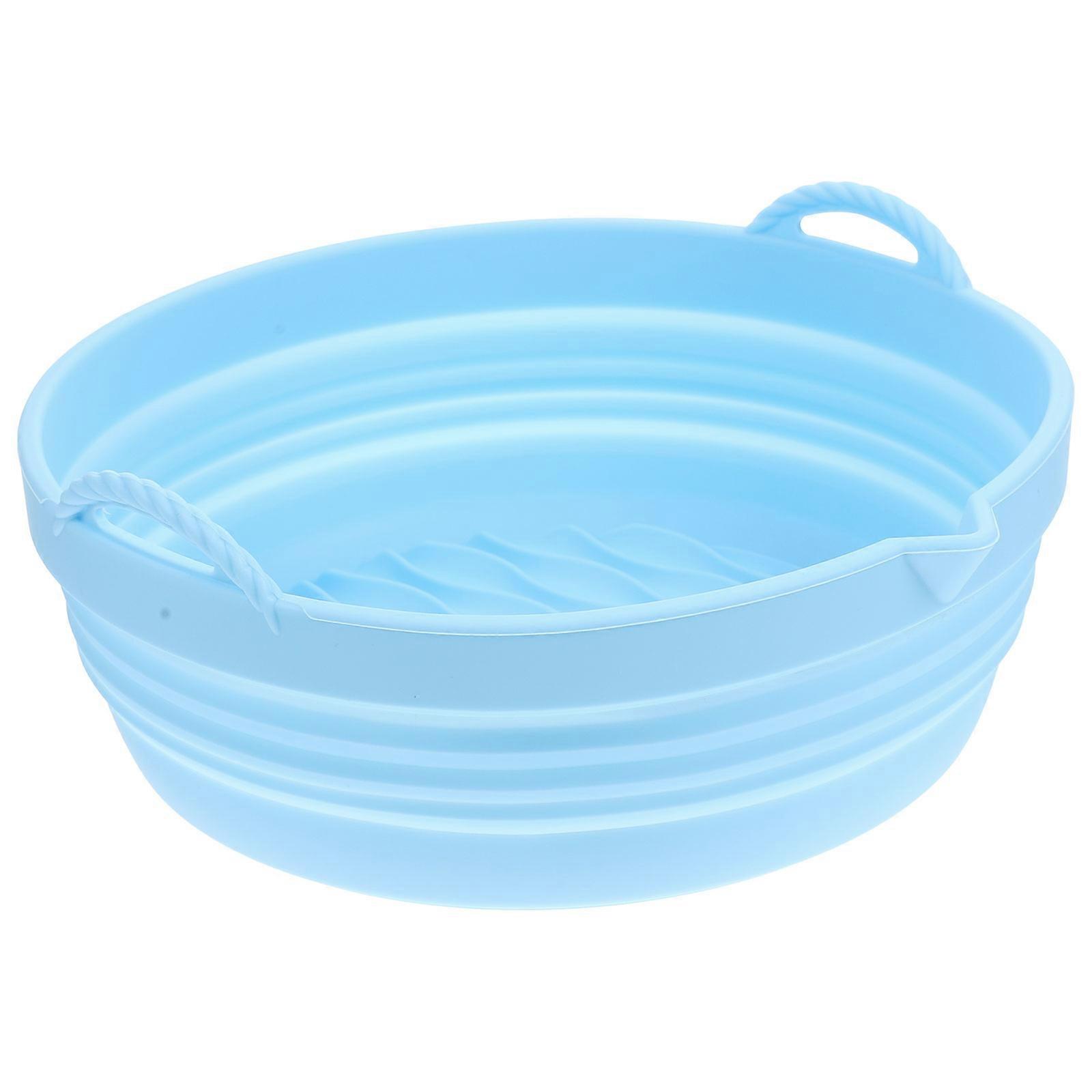 Silicone Air Fryer Bakeware For Professional Users Uniform Heat Distribution 8.65X8.65X2.95in Easy Cleaning 1Pack