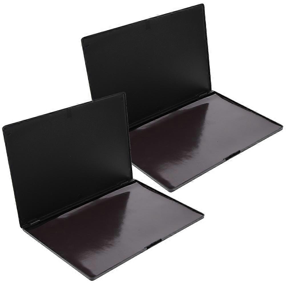 Eye Shadow Organizer Empty Eyeshadow Palette Bulk 23.00X15.00X0.90cm Black Plastic 2Pcs