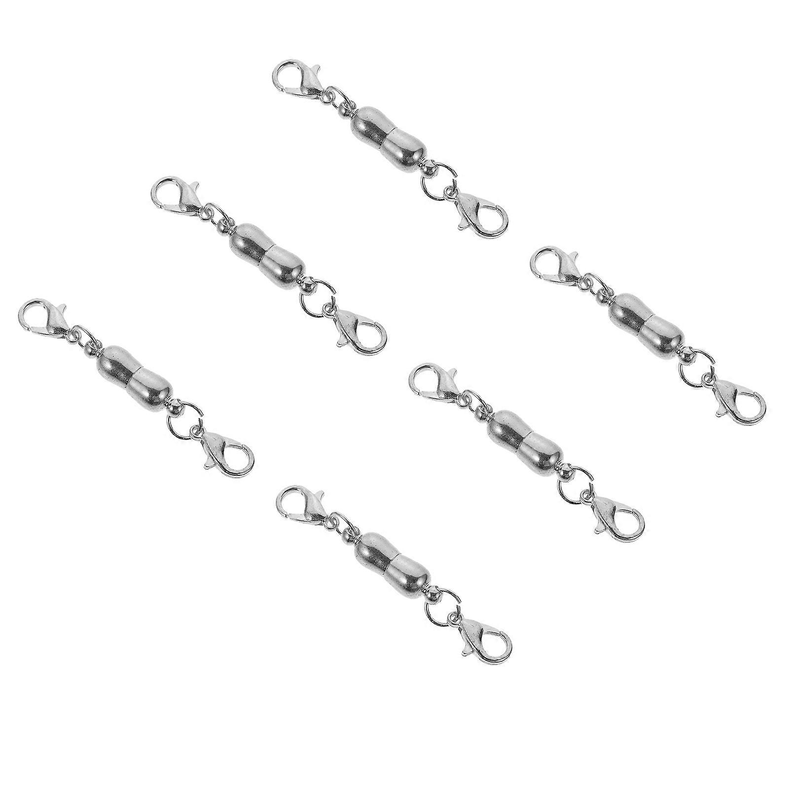Necklace Clasps Jewelry Clasps Connector Earrings Making High Polished Shiny Smooth Surface 5 5X1X1CM 6Pcs