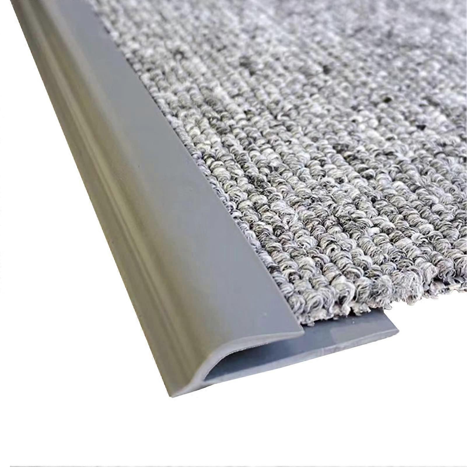 Threshold strips, floor transition strips, PVC carpet edge trim strips, flexible, cuttable (Color: