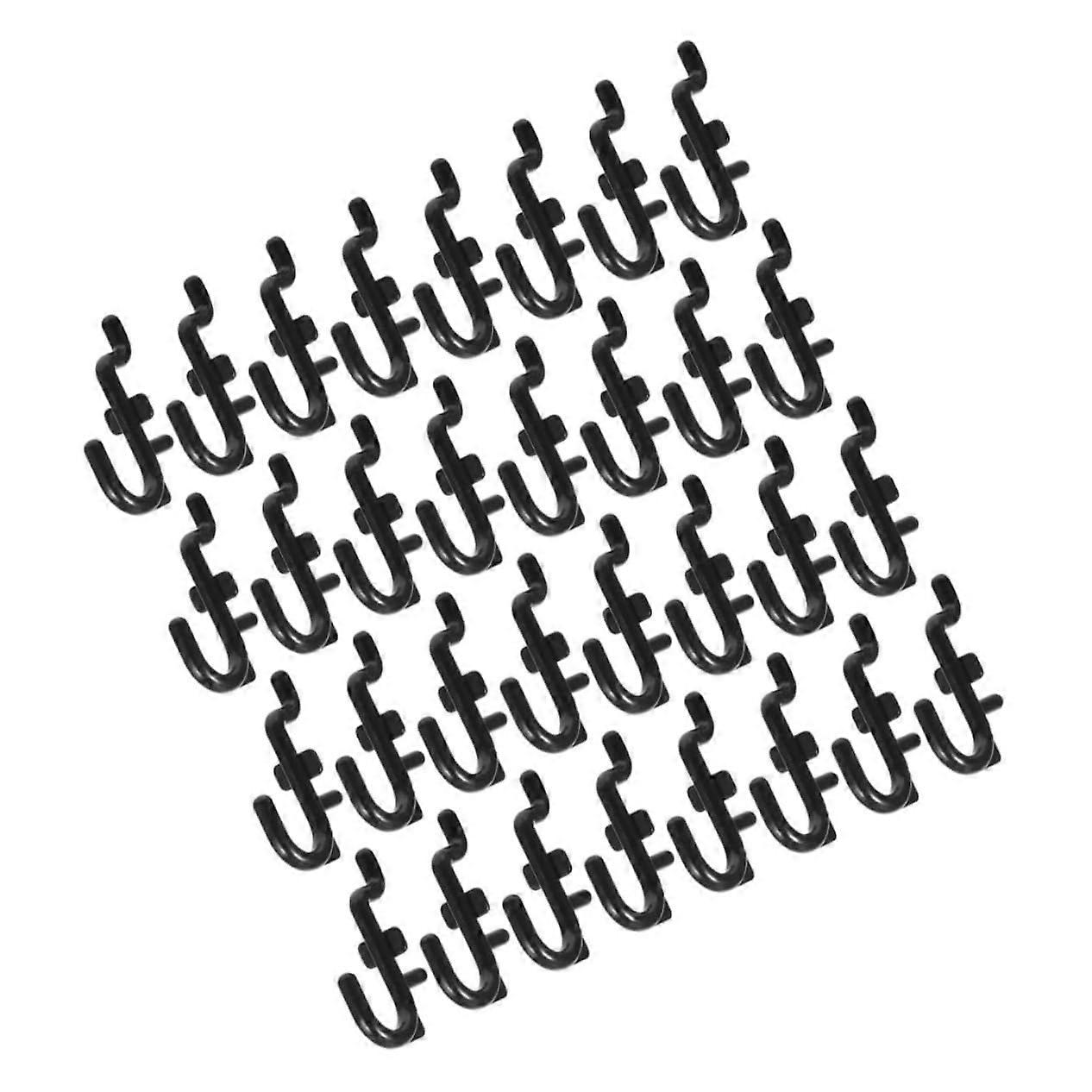 50 Pieces Pegboard Hooks Heavy-Duty for 1/4 Inch Holes Easy Installation Versatile Use for Garage Storage High Load Capacity