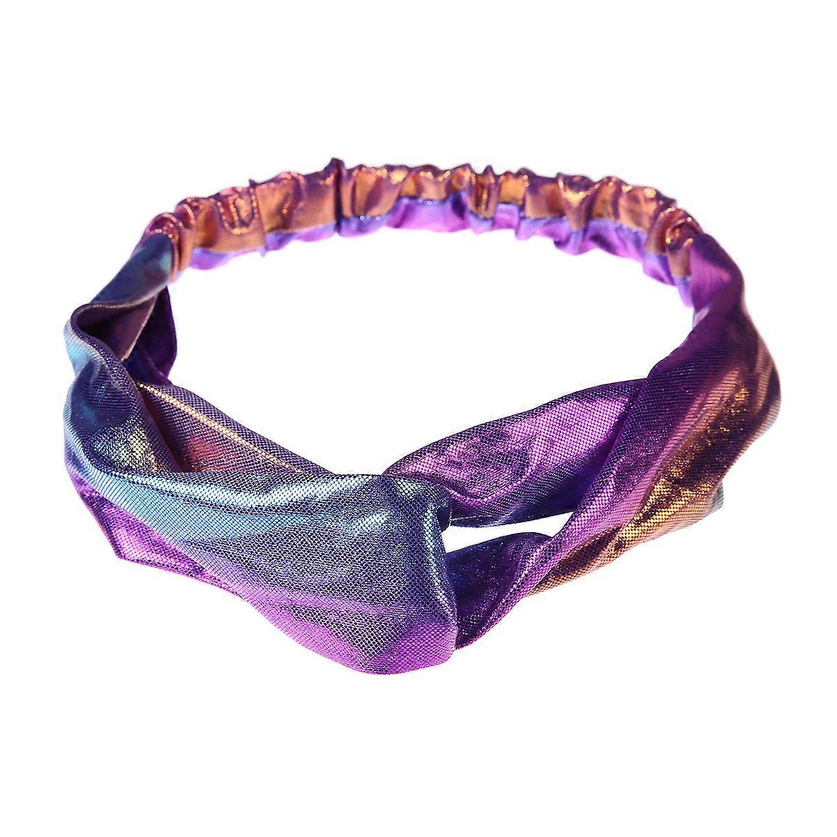 Chic Design Elastic Hair Bands Fabric Material Cross Shape Outdoor 6Pcs