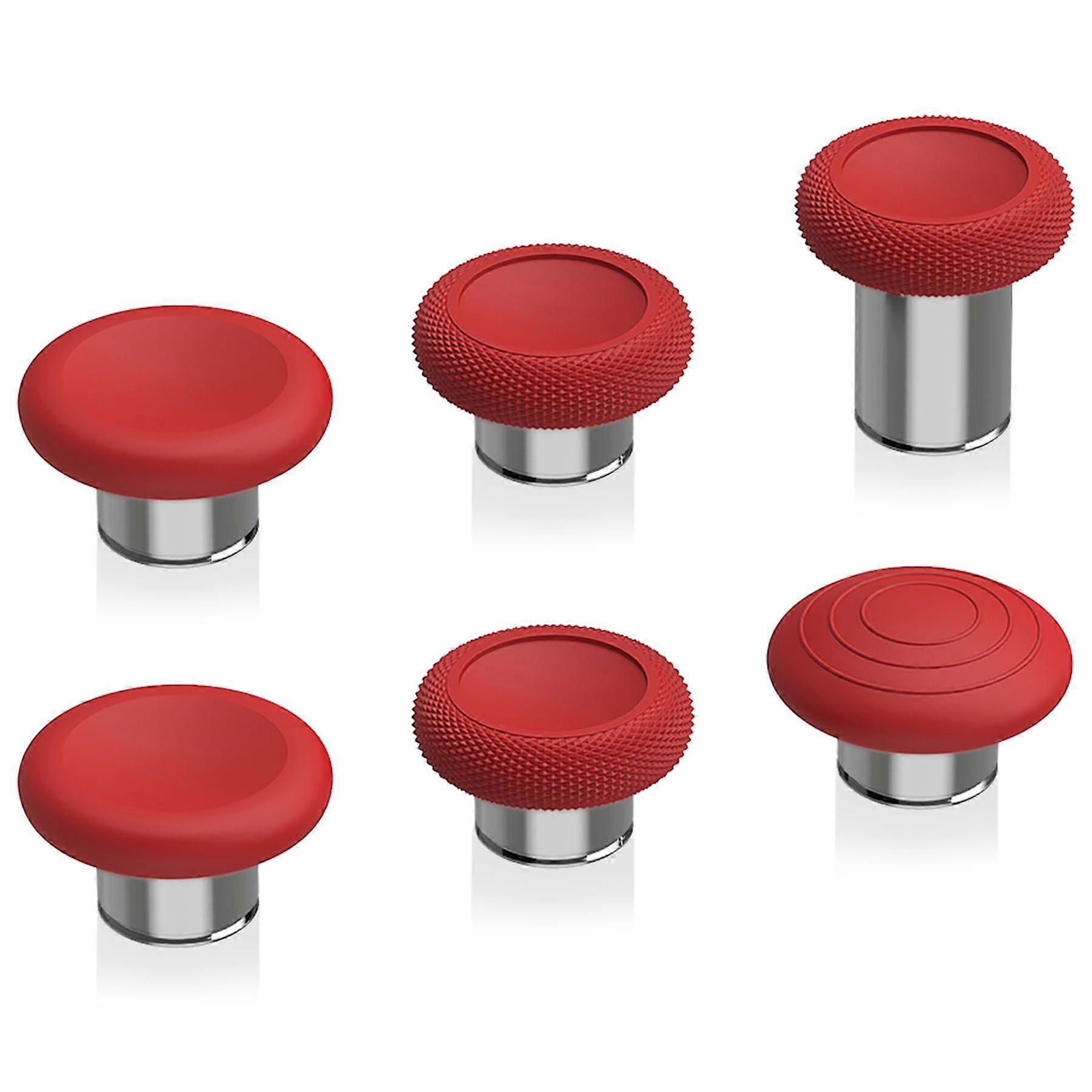 6 in 1 Metal Thumbsticks for Xbox Elite Series 2 Controller Passion Red