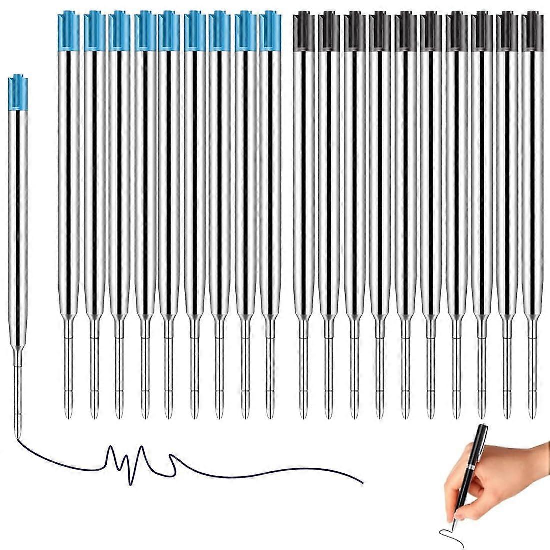 Ballpoint Pen Refills Blue Black Durable Metal for G2 Format
