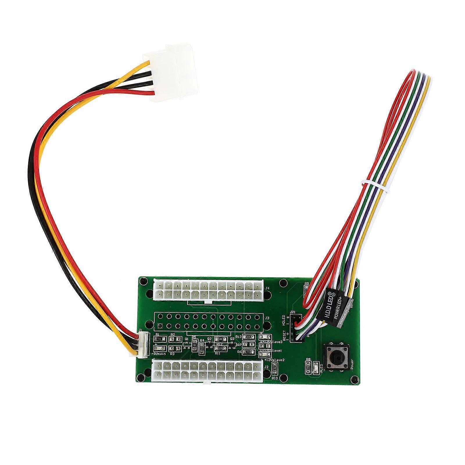 Multiple Power Supply Sync Module Power Supply Adapter DIY Builders Low Power Consumption PCB 4.3×2×0.4in 1Pack