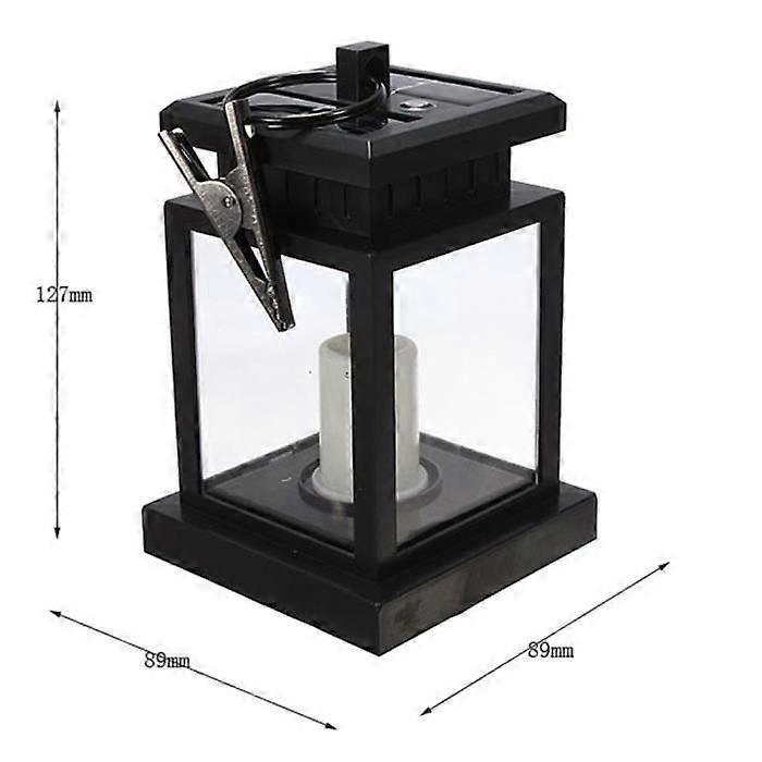 Solar Hanging Lantern For Garden - Black - Power Light