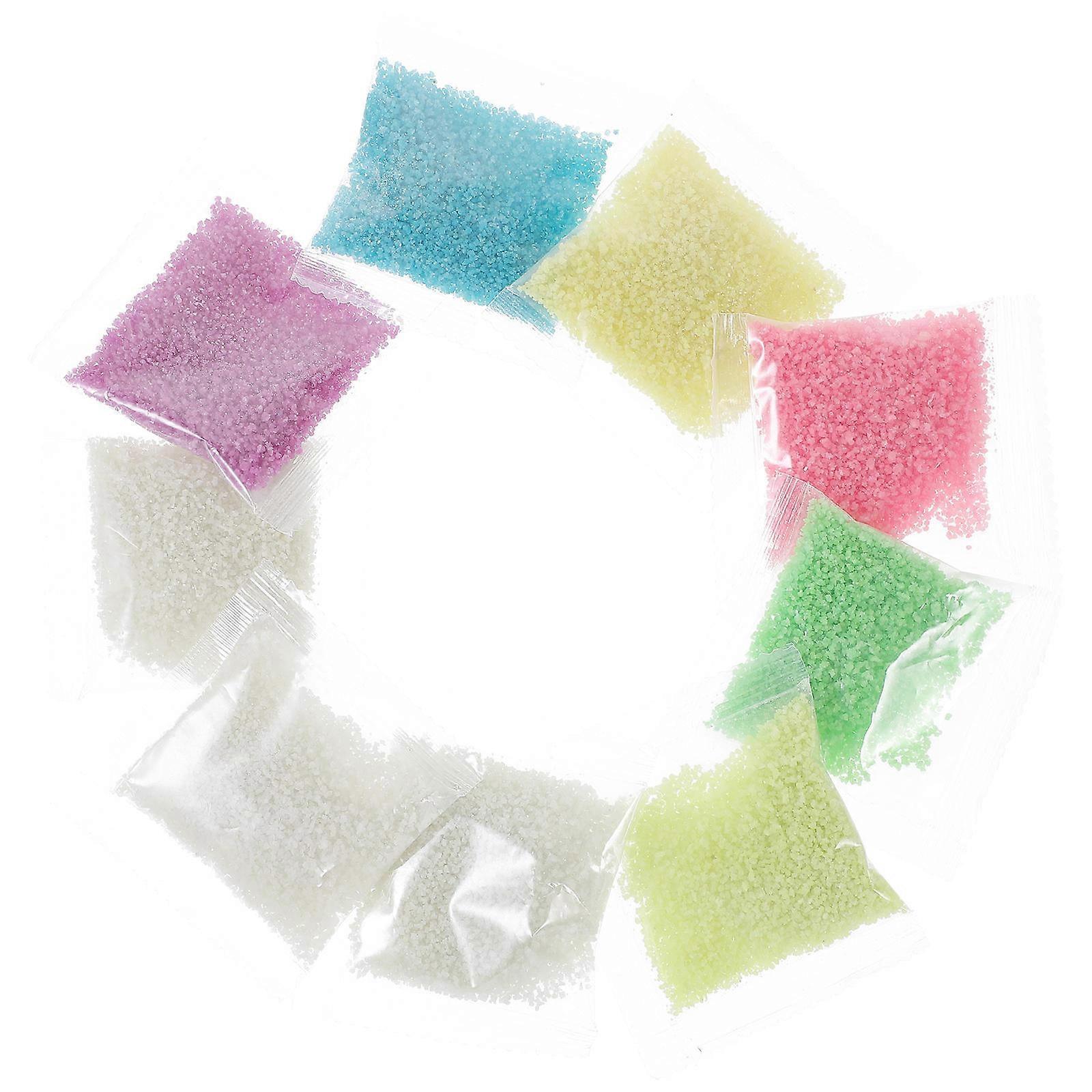 Glow in the Dark Sand Craft Supply All Ages 9Pcs