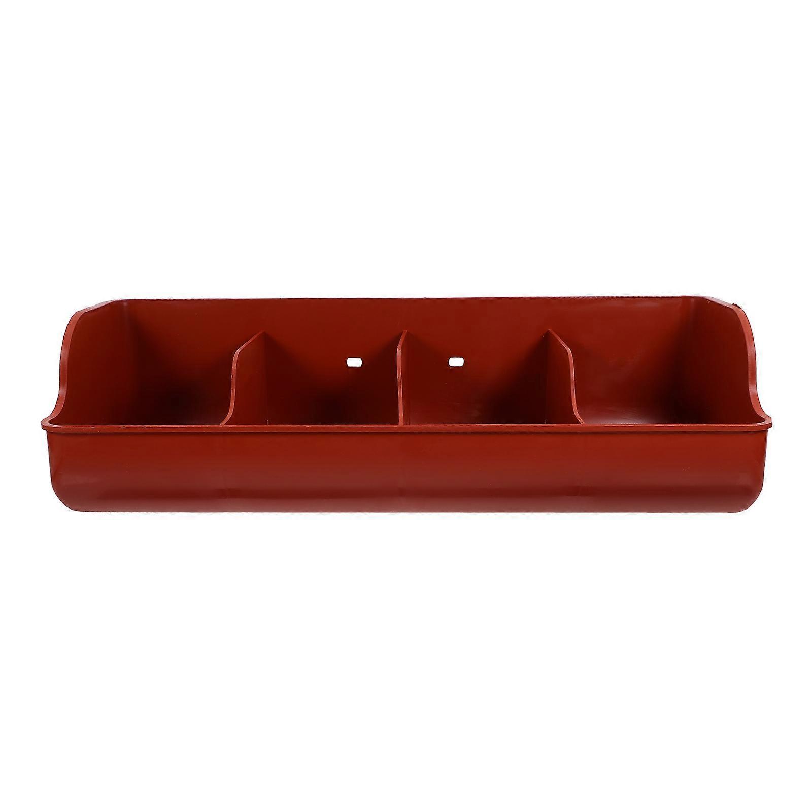 Mountable Pig Feeder Trough for Livestock Durable, Easy to Clean Design with Unique Compartment Structure for Simultaneous Feeding