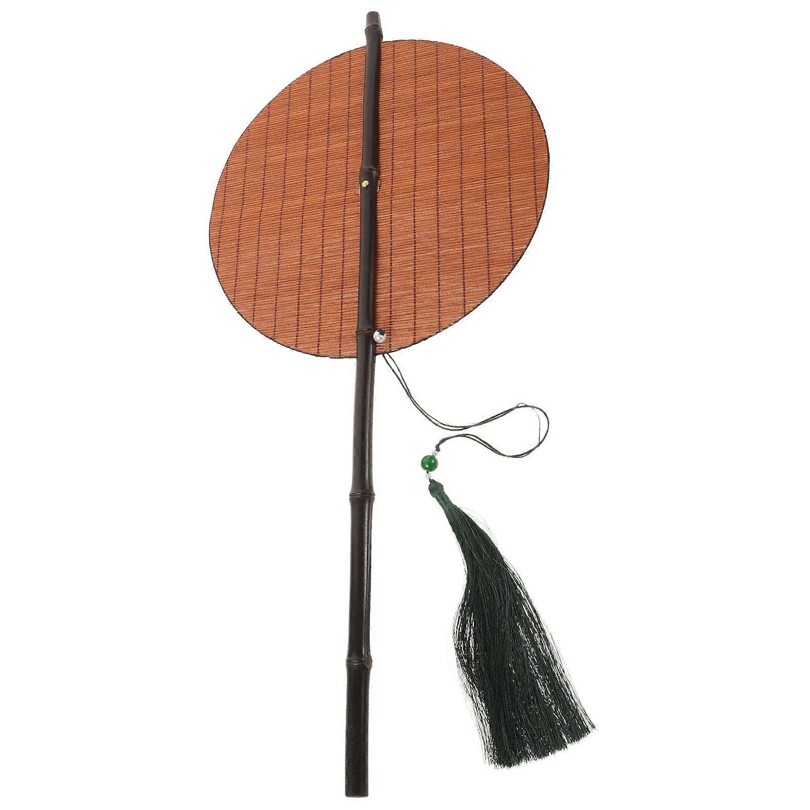 Round Foldable Fan Multi Bamboo Classic Foldable Fan for Decor with Silent Cooling Function