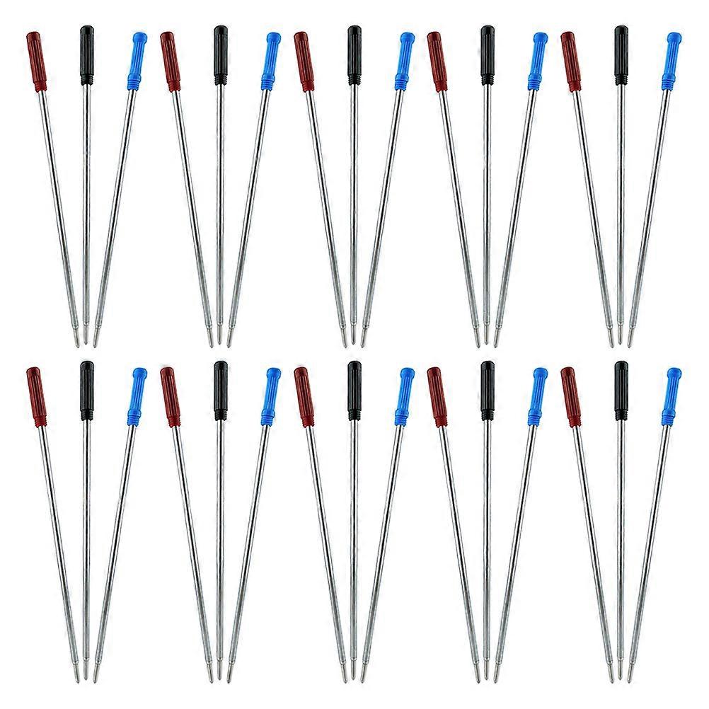 Metal Replacement Pen Refill Smooth Writing Quick Drying for Art Projects 30Pcs