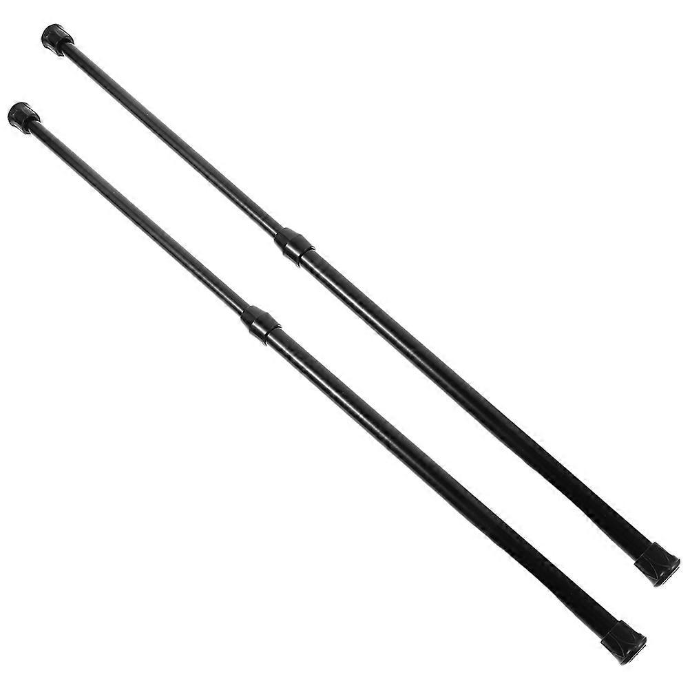 2pcs Adjustable Tension Curtain Rod for Closet Cupboard Multi use