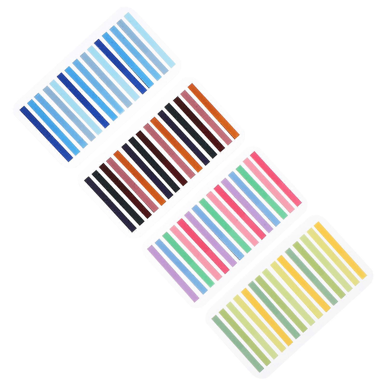 4 Set Colorful Tabs Decorative Book Markers for Annotating Books Sticker Notes for Office School Supplies