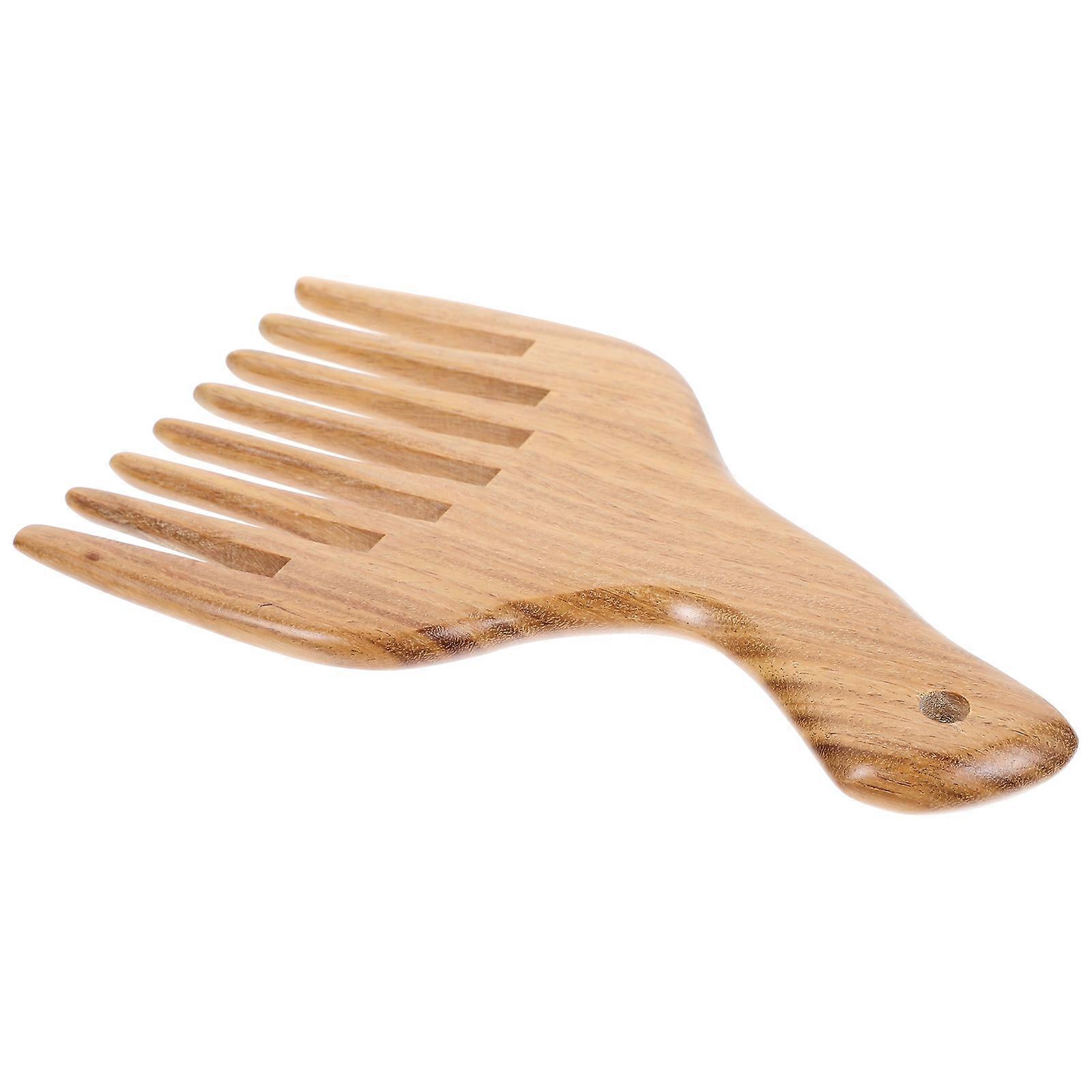 Tooth Comb Natural Sandalwood Wide Tooth Combs For Men Daily Use 1Pack