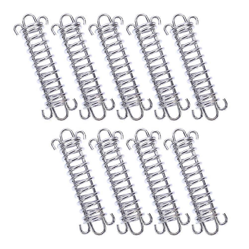 Tent Buckles for Secure Fixing and Wind Protection 9 Pieces Steel Silver